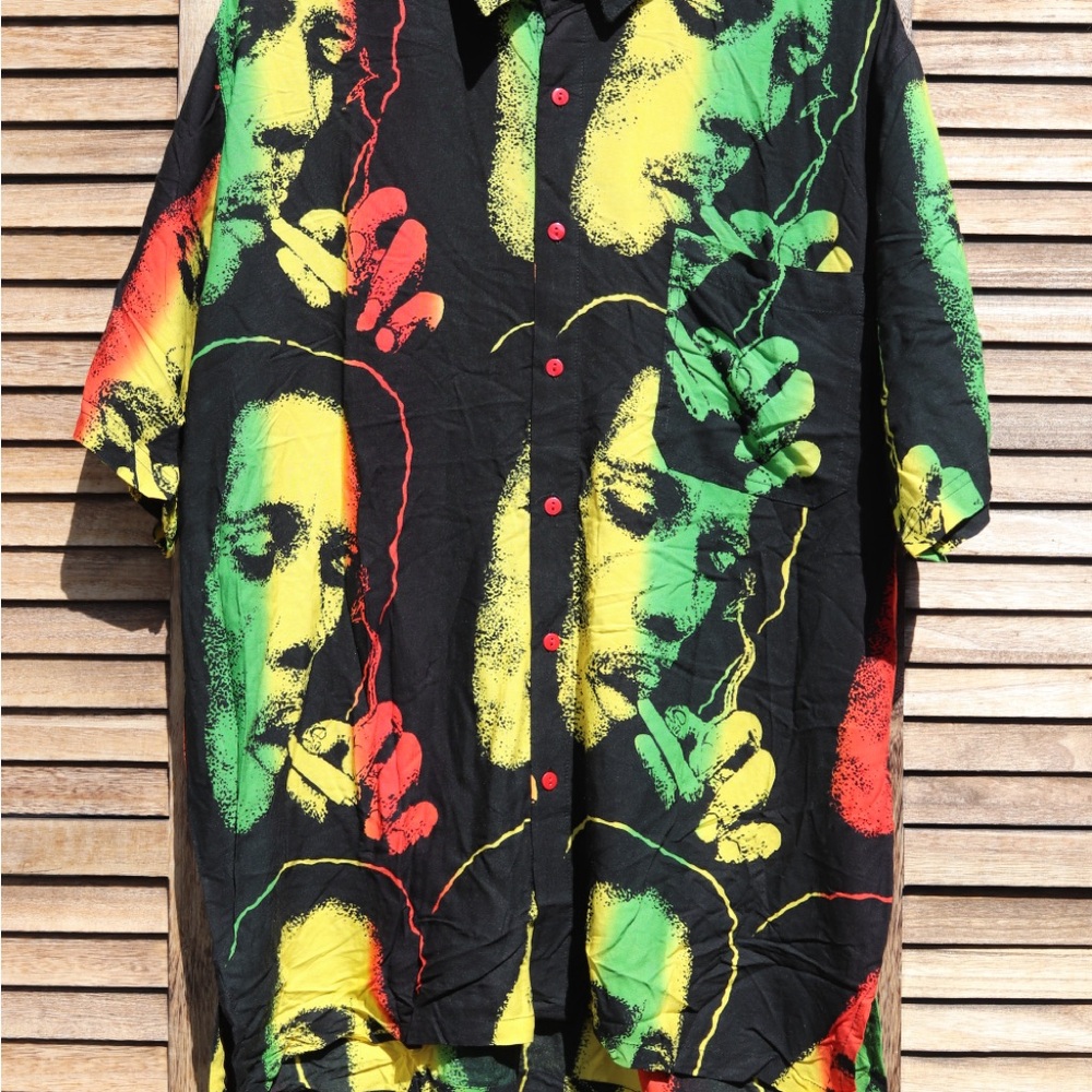 Multicolor Bob Marley Men's Shirt
